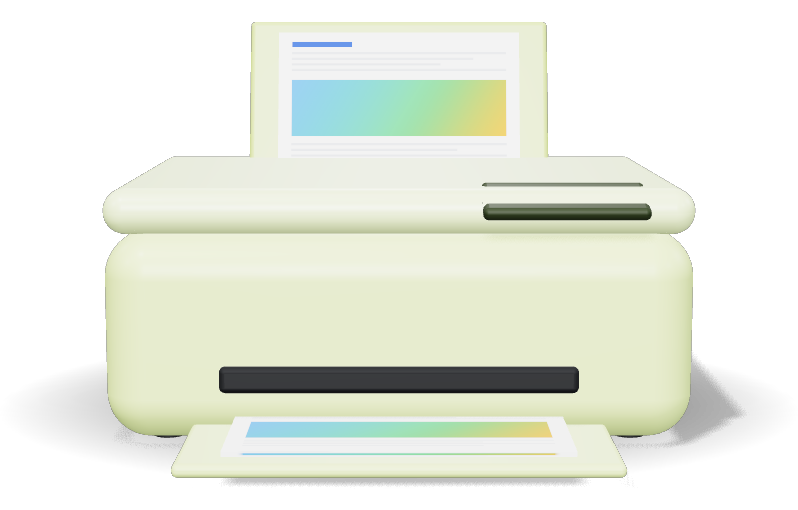 Compact Wireless All-in-One Inkjet Printer, 10 ppm, Duplex