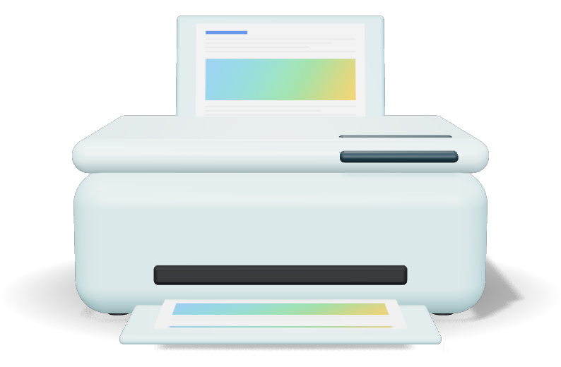 Compact Wireless All-in-One Inkjet Printer, 7.5 ppm
