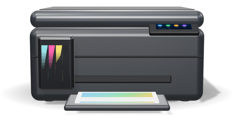 Wireless Refillable Ink Tank All-in-One Printer, 12 ppm